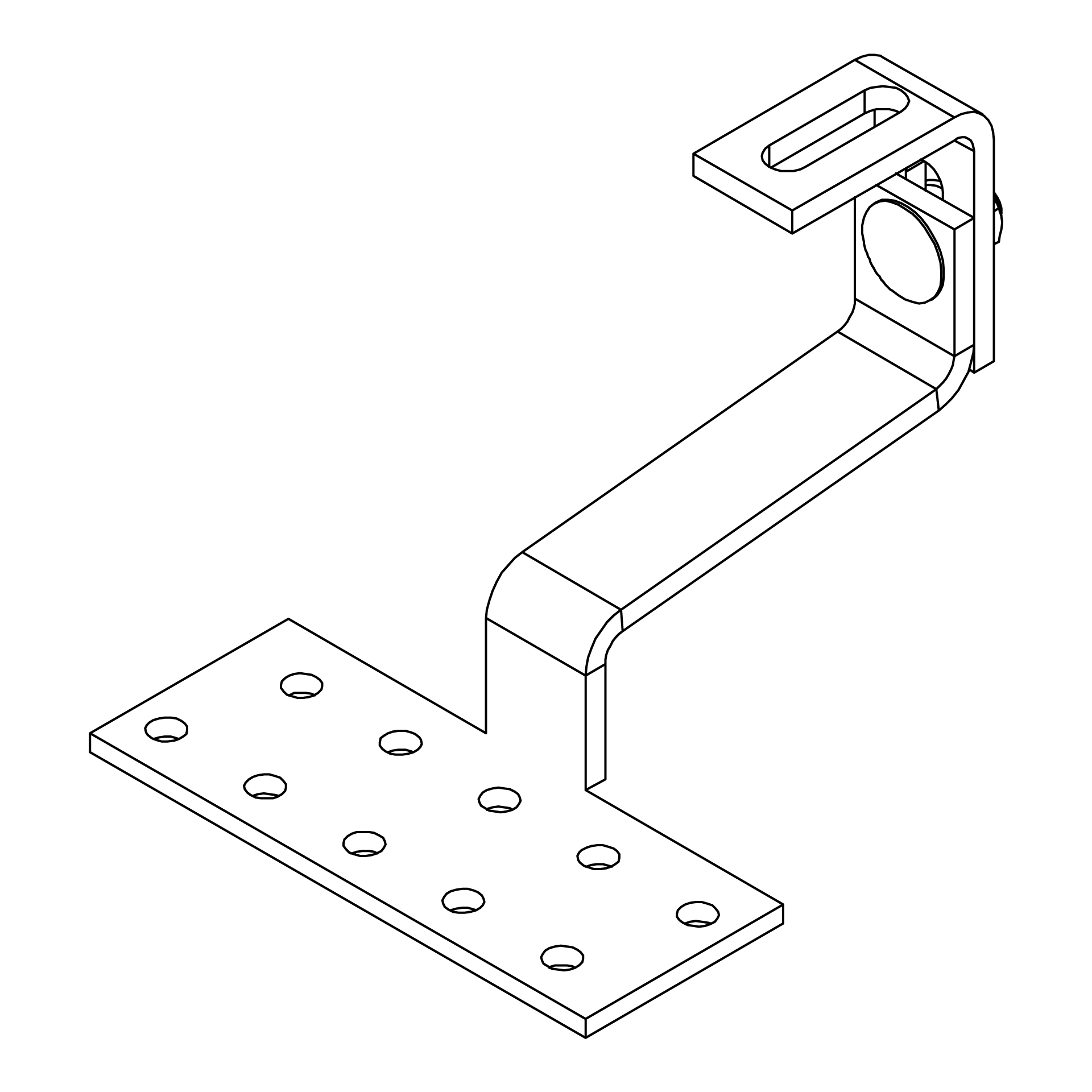 Carlig Acoperis K2 SolidHook Vario 1 PAN H43/≤145 30x6