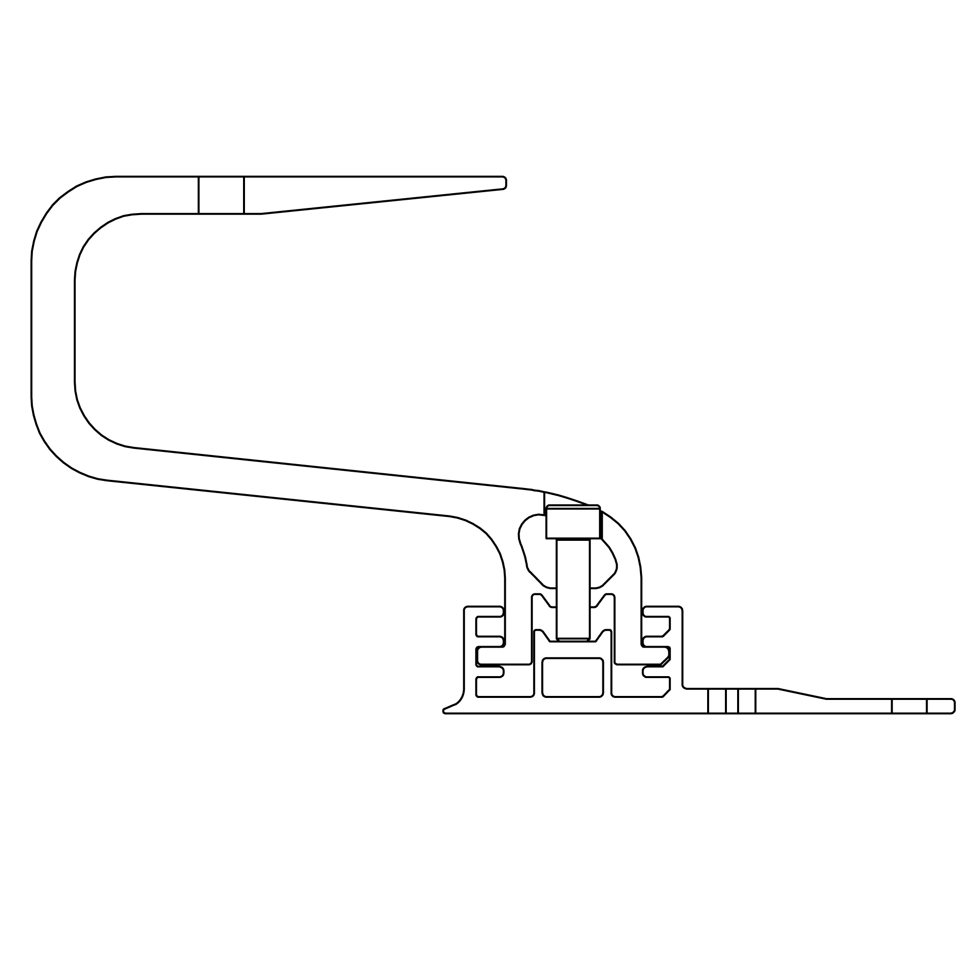 Carlig Acoperis K2 SolidHook 3S+