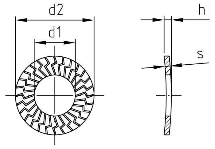 Saiba elastica zimtata Z tip S - M5 - 1000 buc.