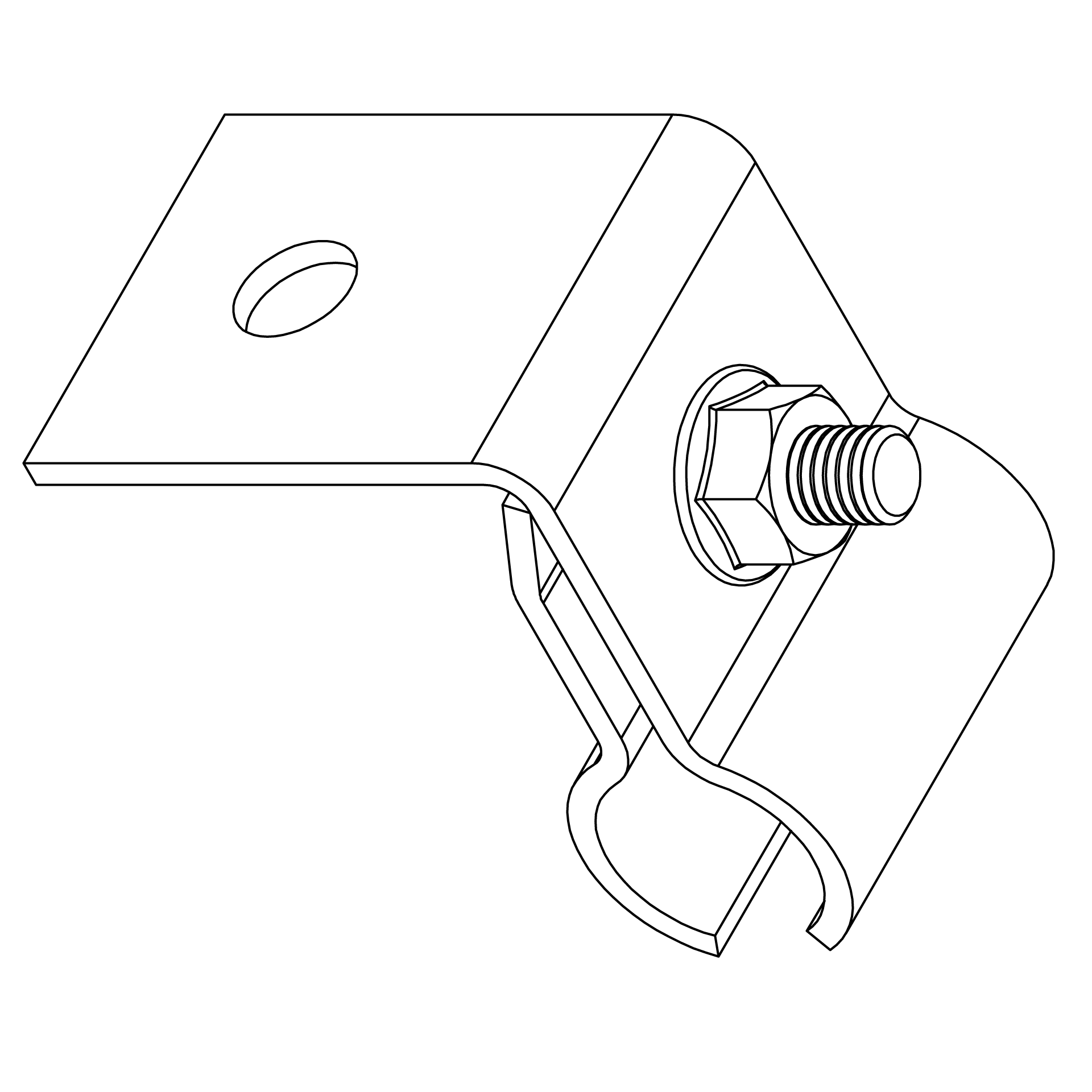 Clema Imbinare K2 Solid Round SeamClamp - Admira