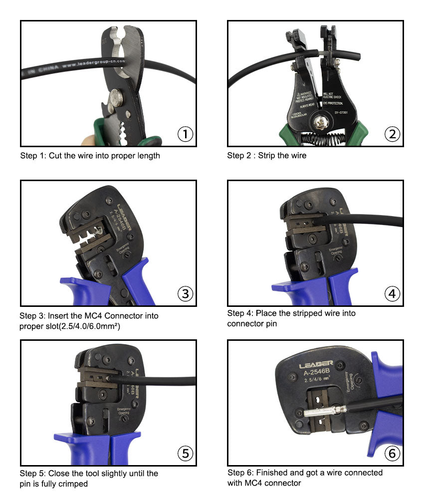 Cleste sertizare conectori MC4 Leader