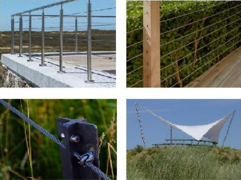 Cablu otel inoxidabil A4 3x5 mm 7x7 cu invelis PVC - 1 m