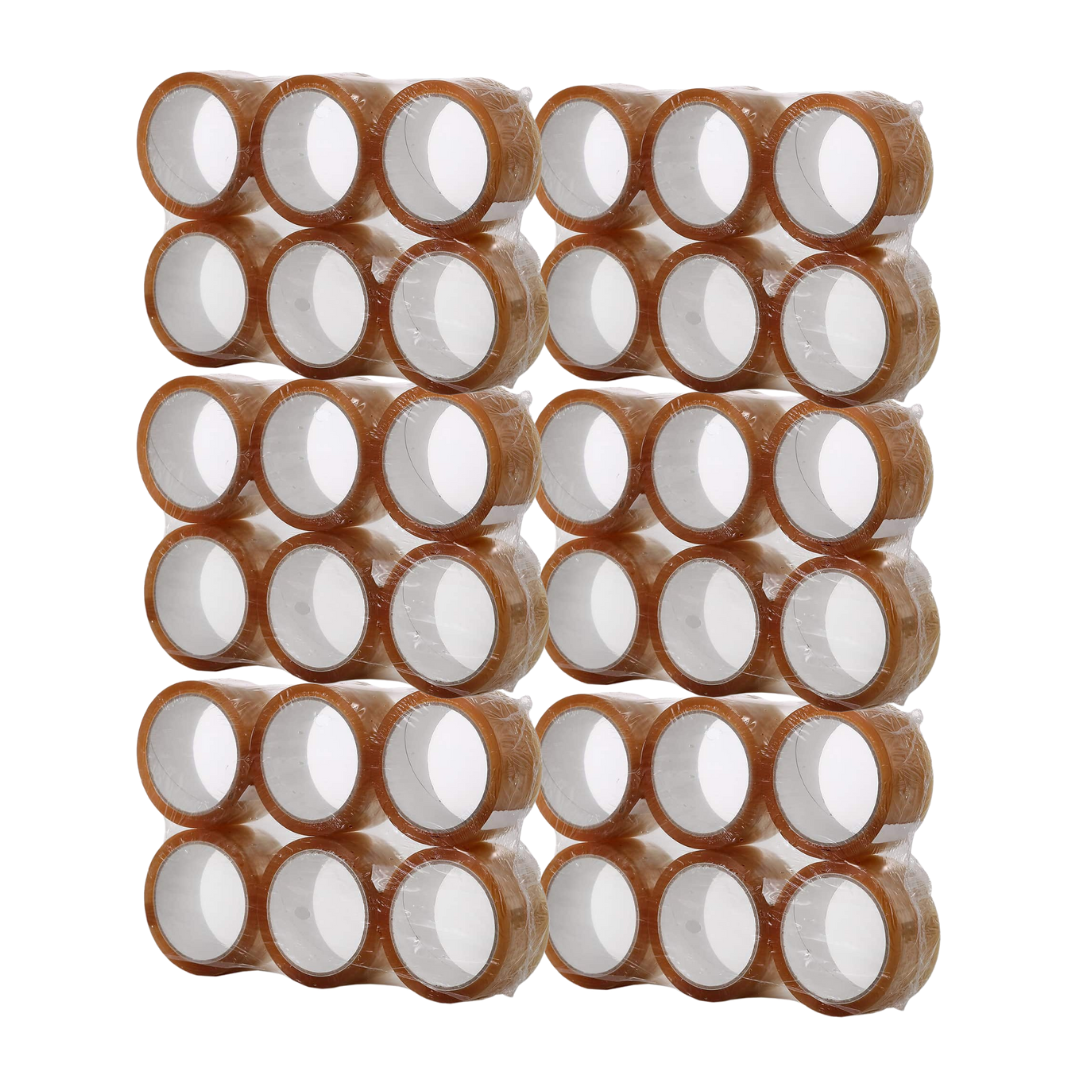 36x Banda adeziva solvent 48 mm x 60 m transparent