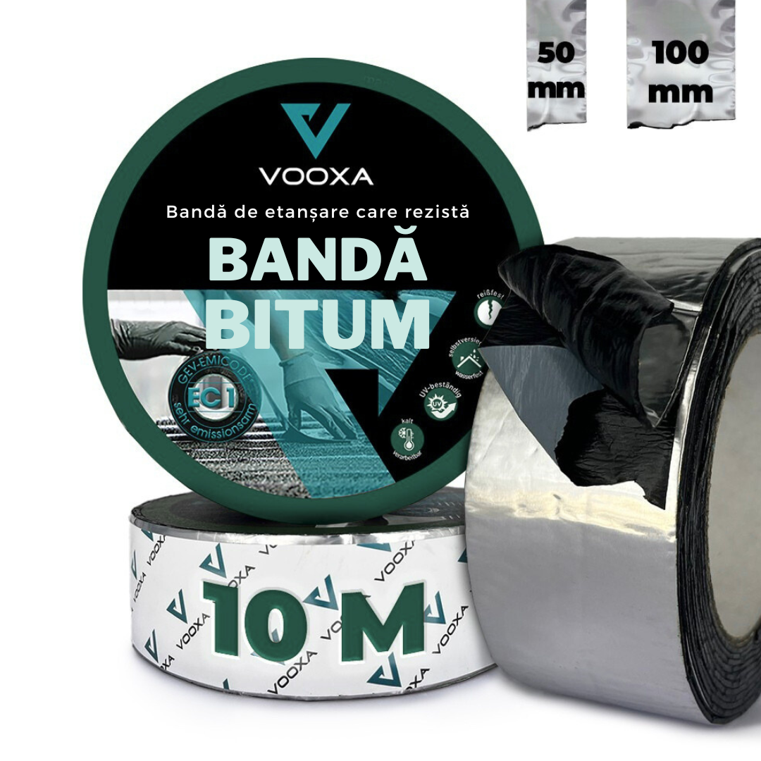 Banda de etansare bituminoasa pentru acoperis Vooxa - Rola 10m