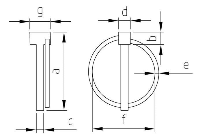 Bolt cu inel de siguranta - 10,6 mm - 5 buc. - Admira Distribution