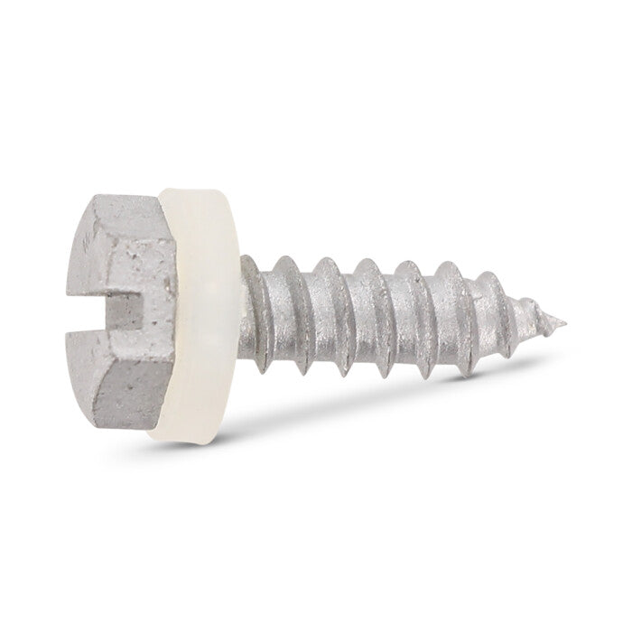 DIN 7976 - Surub autofiletant cap hexagonal cu slot saiba poliamida - C 4,2 x 19 SZ, polyamide-washer 10 mm - 500 buc.