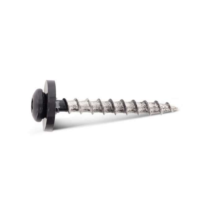 Surub pentru glaf cu saiba poliamida, filet pas mediu - C 3,9 x 19 TX 15 RAL 7016 - 200 buc.