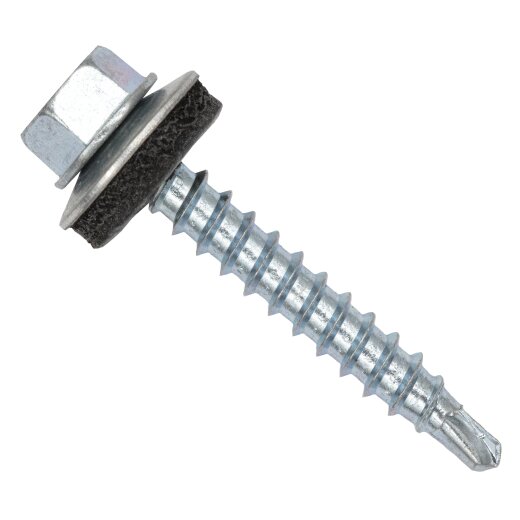 Surub autoforant pt. tigla metalica sau tabla, cap hexagonal, saiba EPDM