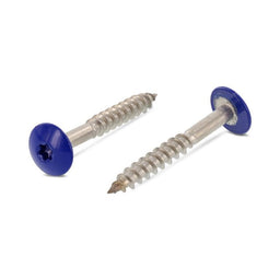 Surub lemn dulgherie cap stea colorat - 4,8 x 25 mm - RAL 5002 - 100 buc. - Admira Distribution