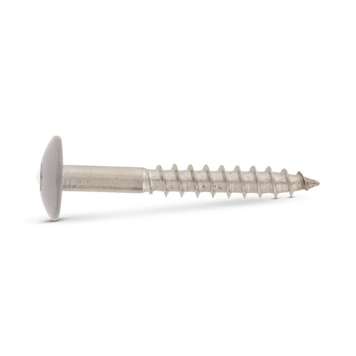 Surub lemn dulgherie cap stea colorat - 4,8 x 32 mm - RAL 7037 - 100 buc. - Admira Distribution