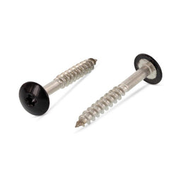 Surub lemn dulgherie cap stea colorat - 5,5 x 25 mm - RAL 9005 - 100 buc. - Admira Distribution