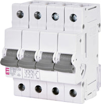Întrerupător automat ETIMAT P10 3p+N C50, disjunctor trifazat 50A curba C, capacitate rupere 10kA, 4 module