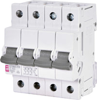 Întrerupător automat ETIMAT P10 3p+N C63, disjunctor trifazat 63A curba C, capacitate rupere 10kA, 4 module