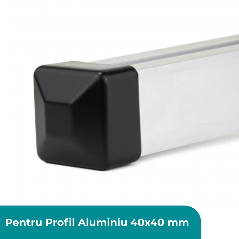 Capac plastic 40x40mm capăt profil panou solar fotovoltaic