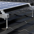 Șurub tip ancora V1 hanger bolt cu filet dublu M10 pentru prindere panou solar fotovoltaic pe acoperiș tablă