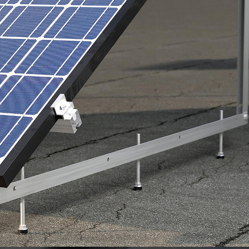 Șurub tip ancora hanger bolt cu filet dublu M10 pentru prindere panou solar fotovoltaic