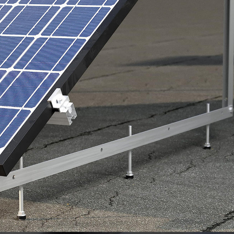 Set complet Șurub tip ancora hanger bolt cu filet dublu M10 pentru prindere panou solar fotovoltaic