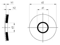 Saiba de etansare cu EPDM - 8,4 x 16 mm - 1000 buc.