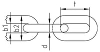 Lant de ridicare zale scurte - 10  x  28 mm - 50 buc.