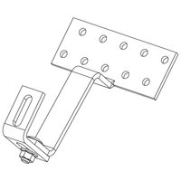 Carlig Acoperis K2 SolidHook Vario 1 PAN H43/≤145 30x6