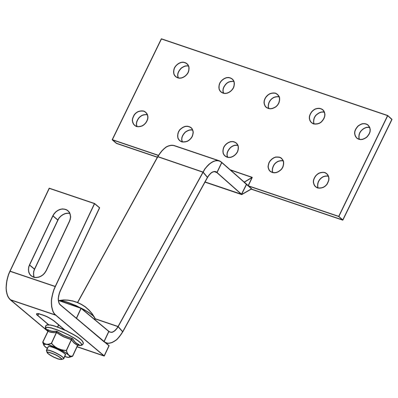 Carlig Acoperis K2 SolidHook Vario 1 PAN H43/≤145 30x6