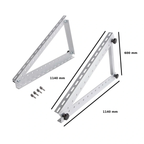 Set 2 Triunghiuri reglabile 1140x545 mm 0°-90° pentru panou fotovoltaic, cu unghi reglabil, aluminiu