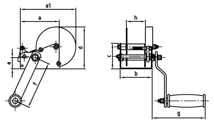 Troliu pentru cablu model 2540 - 549 kg - Classic SP 540
