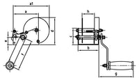 Troliu pentru cablu model 2270 - 270 kg - Classic SP 270