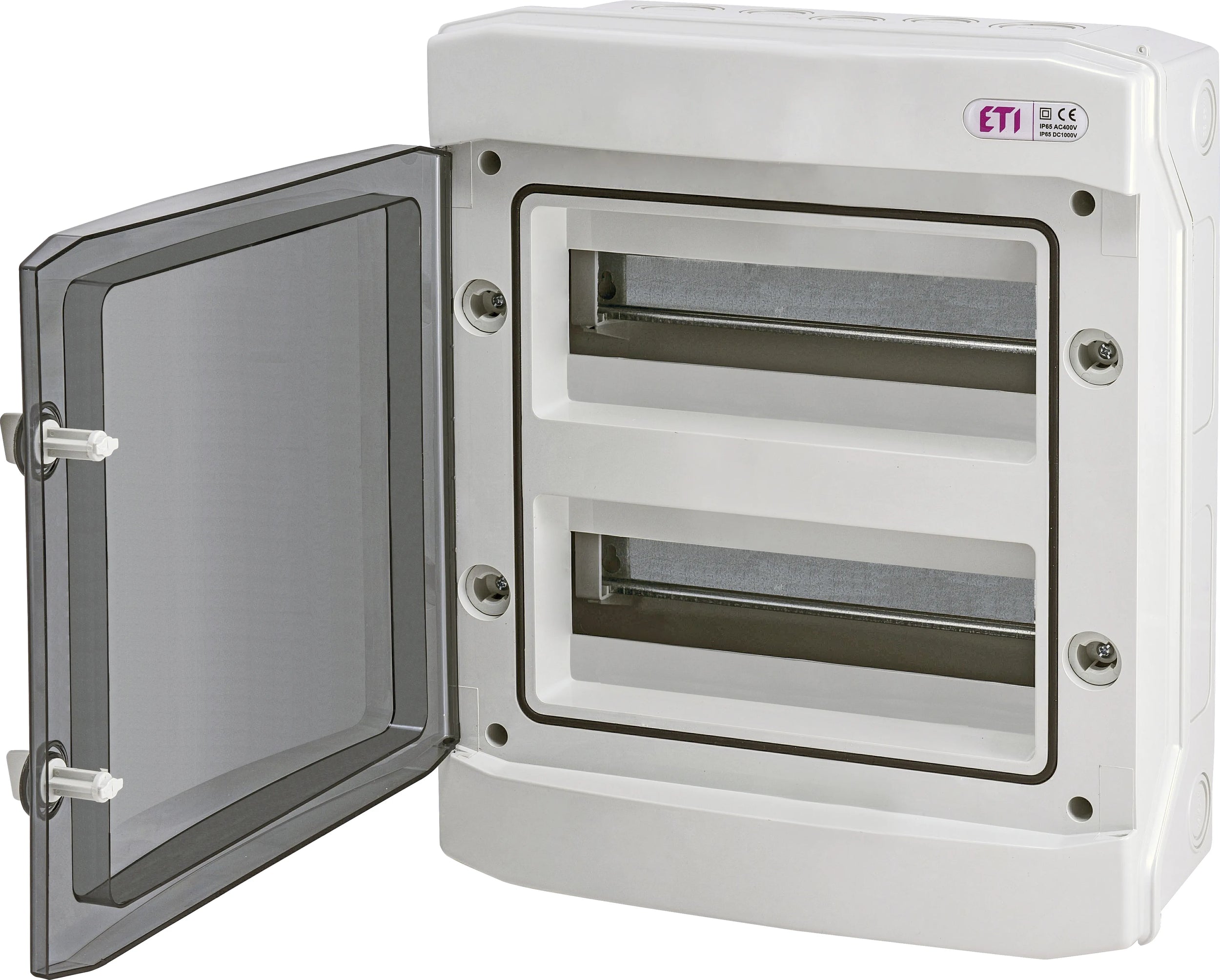 Cutie de distribuție aplicată ETI ECH-24PT, 24 module, 2 rânduri, IP65, montaj aparent