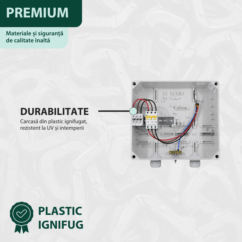 Bloc de măsură și protecție trifazat BMPT 16A 3P IP54 pentru branșament electric trifazat