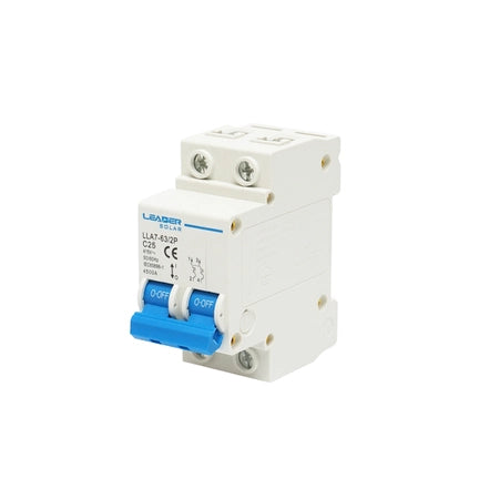 Siguranță automată (MCB) 2P 32A, 415 VAC, capacitate de rupere 4500 A, montaj pe șină DIN 35 mm