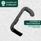 Clemă speed clip pentru fixare plasă anti pasări la panouri solare fotovoltaice, fără șuruburi, pentru panouri cu rama cu 2 laturi