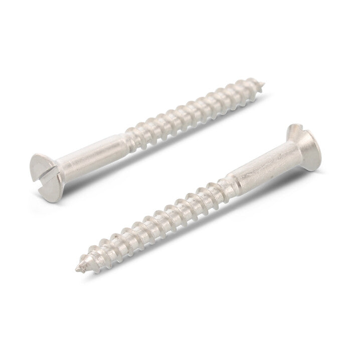 DIN 97 - Surub lemn dulgherie cap inecat crestat filet partial - 8,0 x 75 mm - 100 buc.