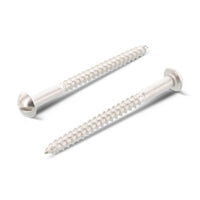 DIN 96 - Surub lemn dulgherie cap bombat crestat filet partial - 6,0 x 25 mm - 200 buc.