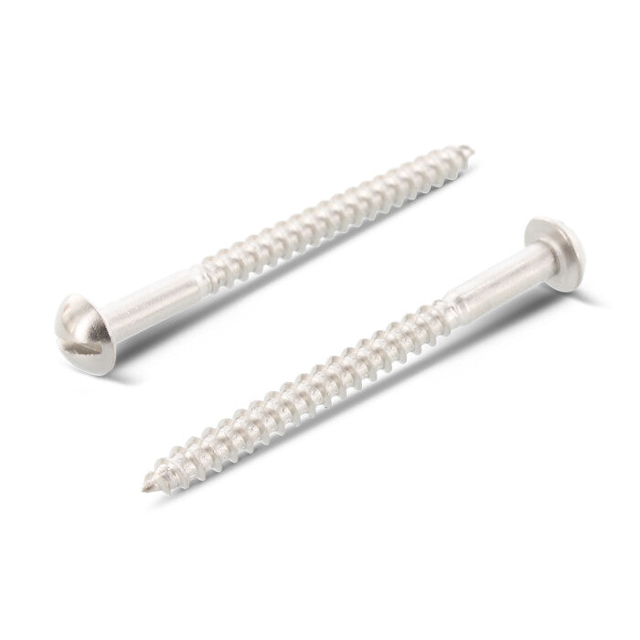 DIN 96 - Surub lemn dulgherie cap bombat crestat filet partial - 5,5 x 75 mm - 100 buc.