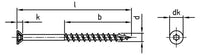 Surub lemn dulgherie terasa deck cap inecat filet partial SK-Drill - 4,2 x 35/20 TX 20 - 250 buc.