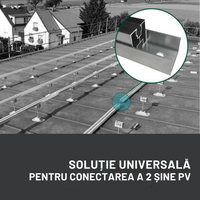 Conector pentru profile de aluminiu panouri solare fotovoltaice