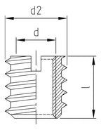 Insertii dublu filetate interior-exterior tip B