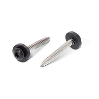 Surub pentru glaf cu saiba poliamida, filet pas mediu - C 3,9 x 25 TX 15 RAL 7016 - 200 buc.