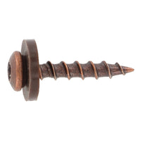 Surub pentru glaf cu saiba poliamida, filet pas mediu - C 3,9 x 32 TX 15 - Maro - 200 buc.