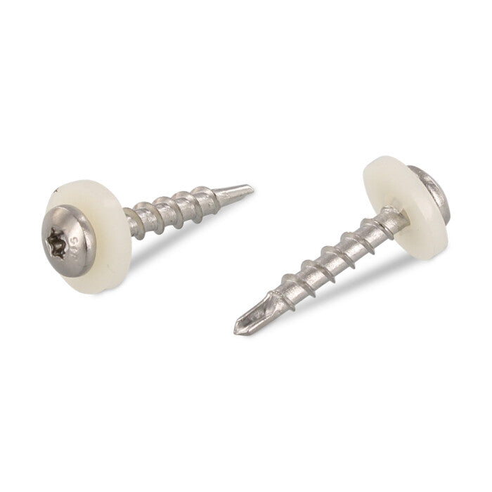 Surub pentru glaf cu saiba poliamida, filet pas mediu - C 3,9 x 25 TX 15 - 200 buc.