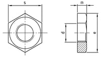 DIN 431 - Piulita hexagonala pentru tevi - BG 2" - 5 buc.
