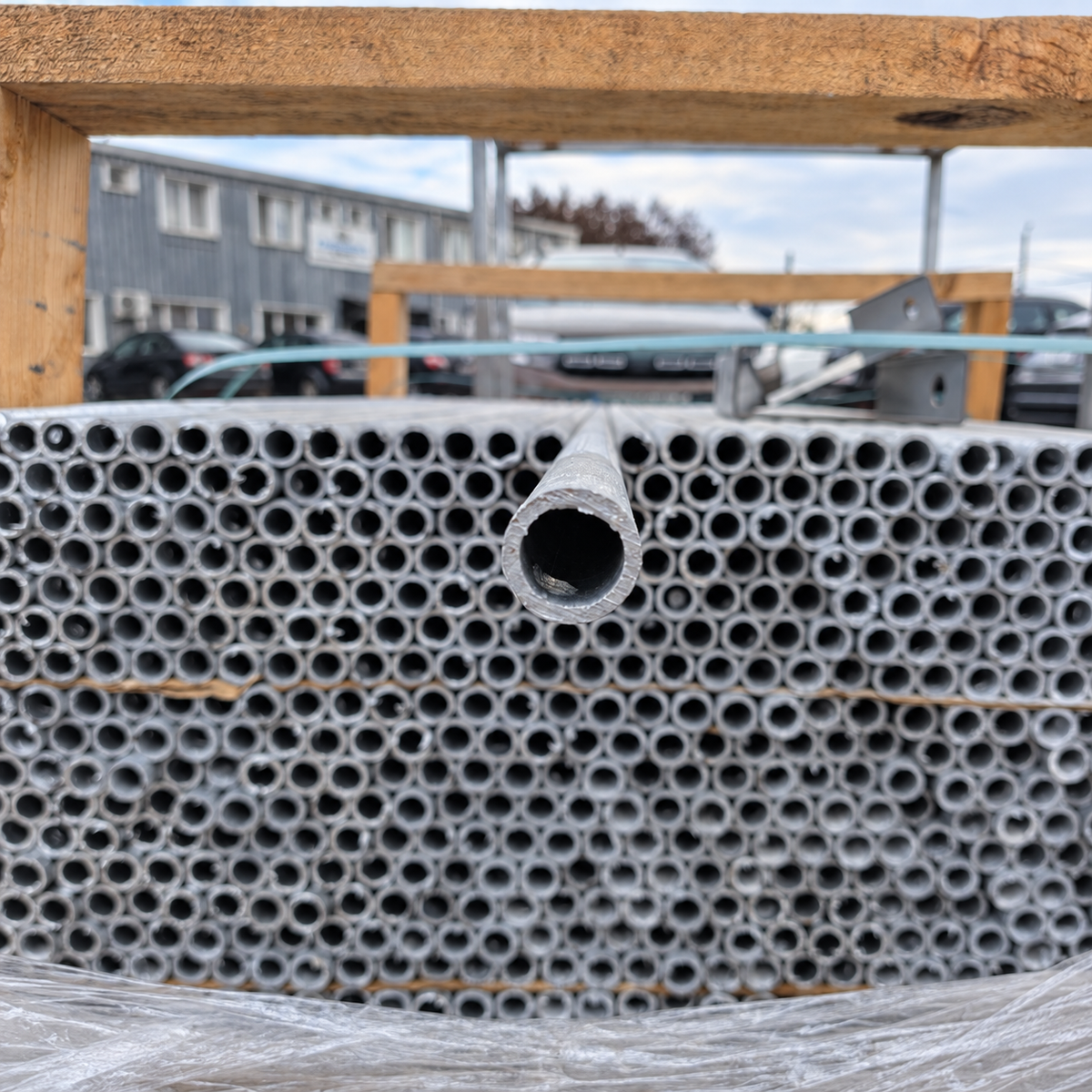 Bară tubulară 1200 mm, Ø20 × 2 mm, oțel S355, HDG — detaliu 2