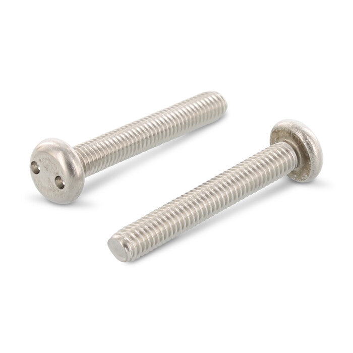 Surub siguranta antifurt cu 2 gauri cap plat - M5 x 16 SP10 - 100 buc.