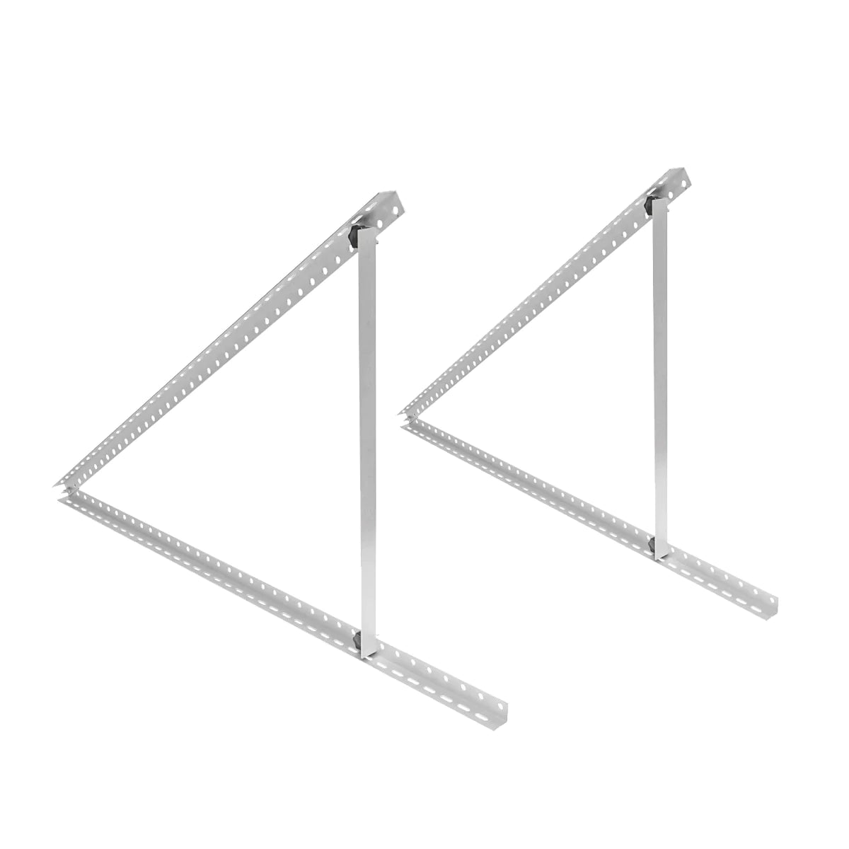 Set 2 Triunghiuri reglabile 1140x545 mm 0°-90° pentru panou fotovoltaic, cu unghi reglabil, aluminiu