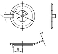 DIN 432 - Saiba de siguranta - 31,0 mm - 25 buc.