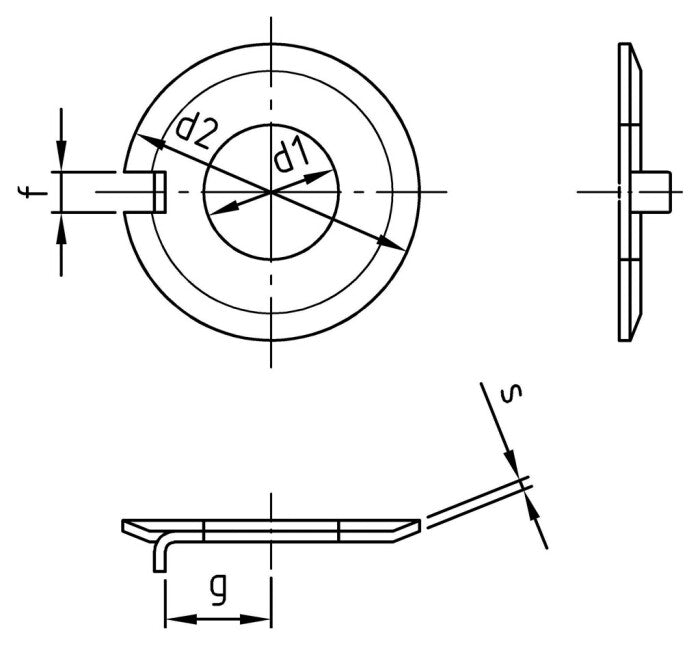 DIN 432 - Saiba de siguranta - 31,0 mm - 25 buc.