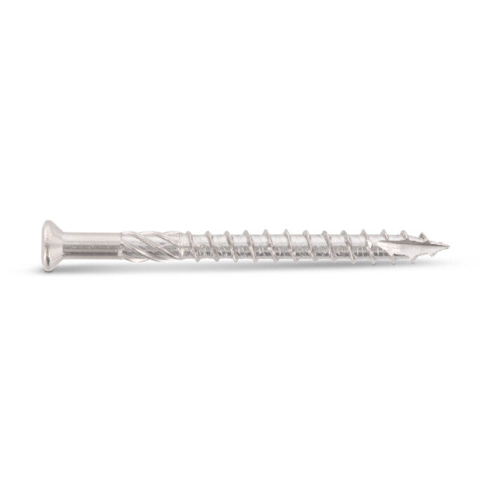 Surub lemn dulgherie terasa deck cap inecat cu nervuri si varf T-Drill - 5,0 x 60/39 TX 25 - 100 buc.