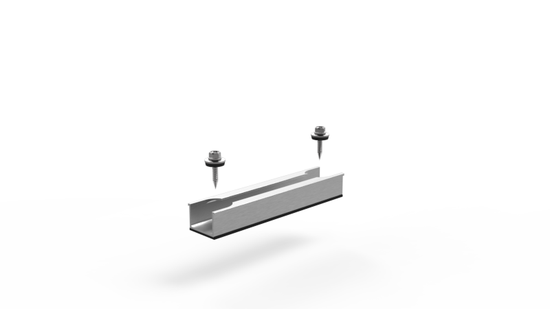 Set Profil Aluminiu ISOTRAP MINI V3 150 Pentru Montaj Panouri Solare Fotovoltaice Pe Tabla Cutata