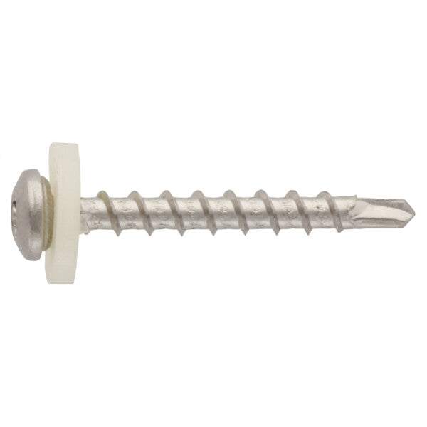 Surub pentru glaf cu saiba poliamida, filet pas mare, varf autofiletant - C 3,9 x 22 TX 15 - 200 buc.